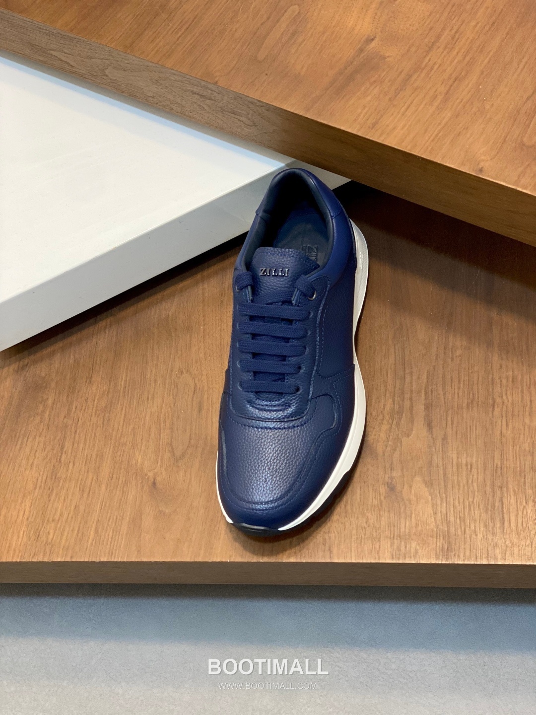 ZILLI Stitch Detail Grain Calf Leather Sneaker 질리 스티치 디테일 그레인 카프 레더 스니커즈 7