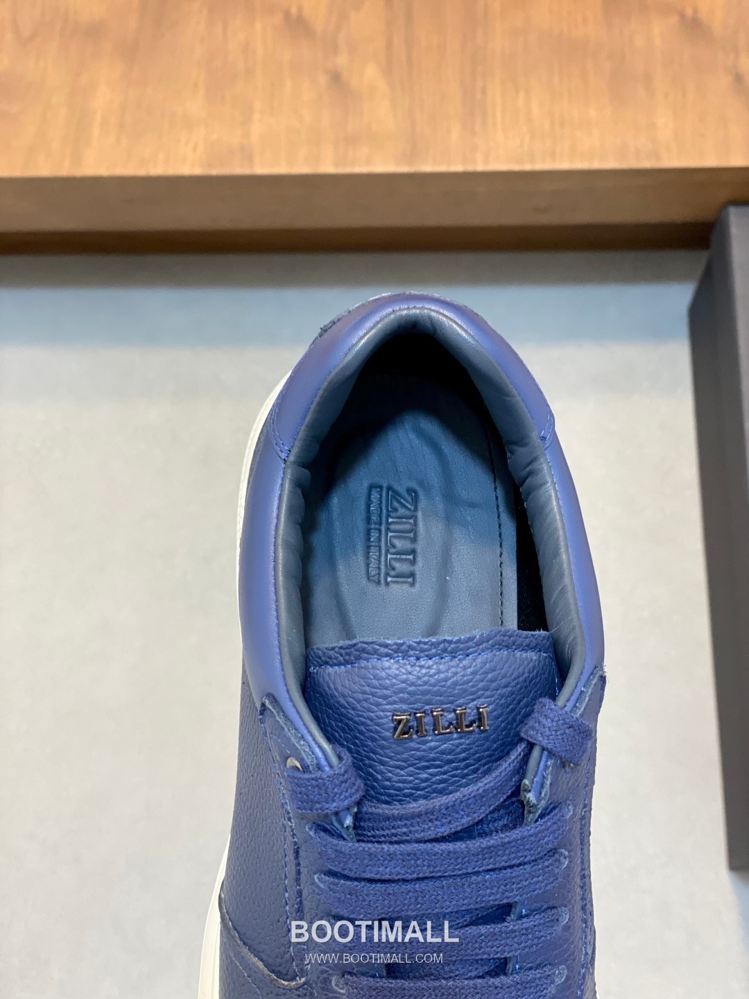 ZILLI Stitch Detail Grain Calf Leather Sneaker 질리 스티치 디테일 그레인 카프 레더 스니커즈 8