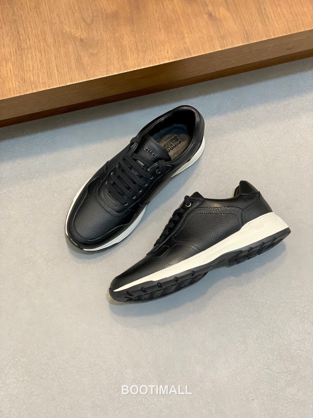 ZILLI Stitch Detail Grain Calf Leather Sneaker 질리 스티치 디테일 그레인 카프 레더 스니커즈 6