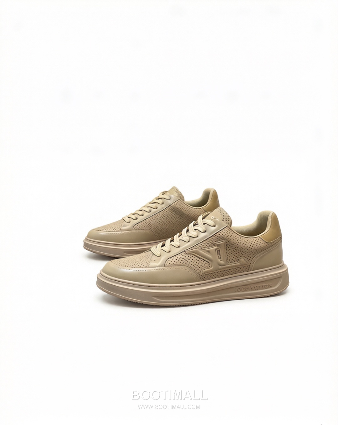 Louis Vuitton Monogram Perforated Low Sneaker Calfskin Leather Green Sneakers 루이비통 모노그램 펀칭 로우 스니커즈 송아지가죽 그린 4
