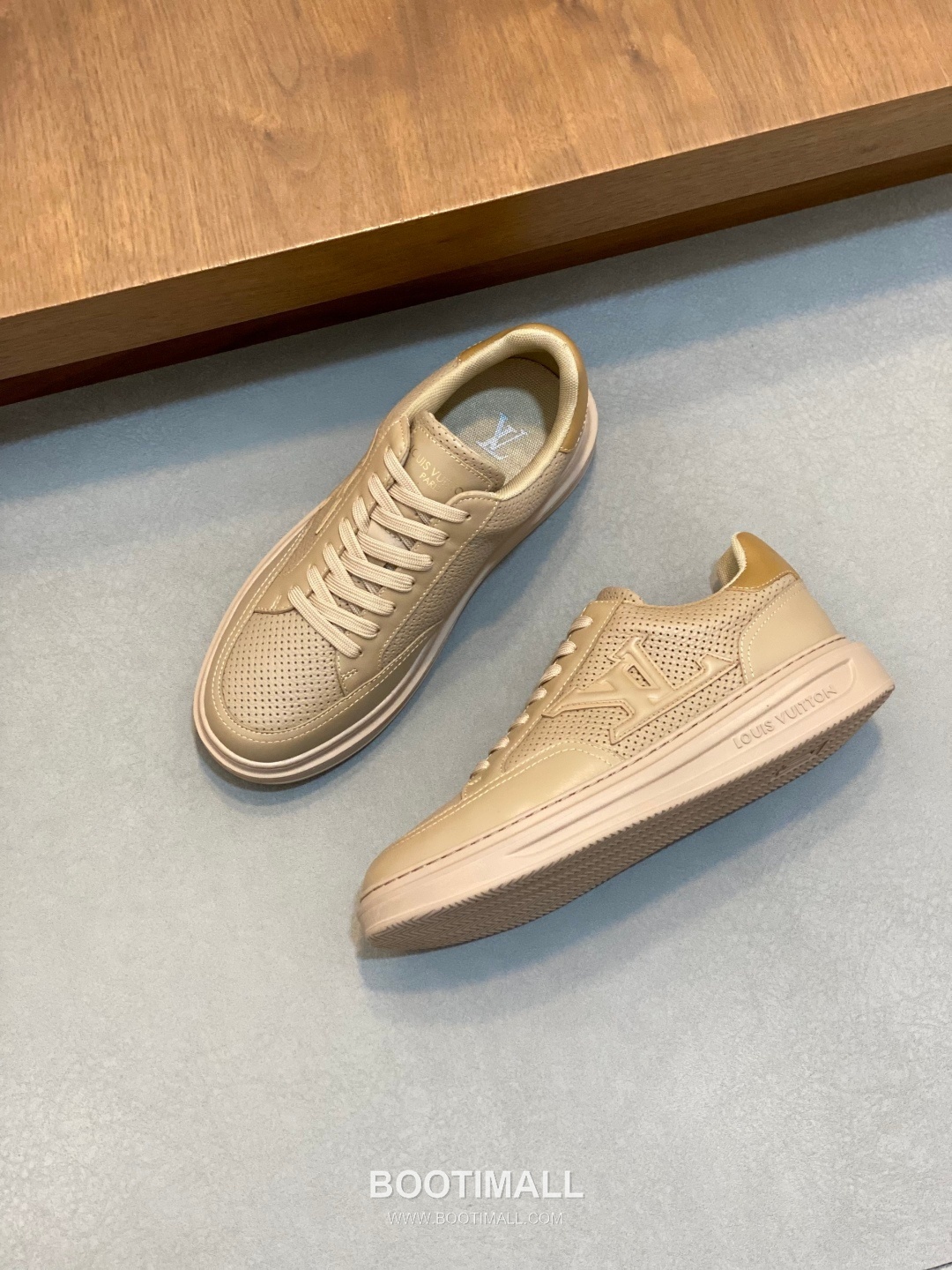 Louis Vuitton Monogram Perforated Low Sneaker Calfskin Leather Green Sneakers 루이비통 모노그램 펀칭 로우 스니커즈 송아지가죽 그린 6