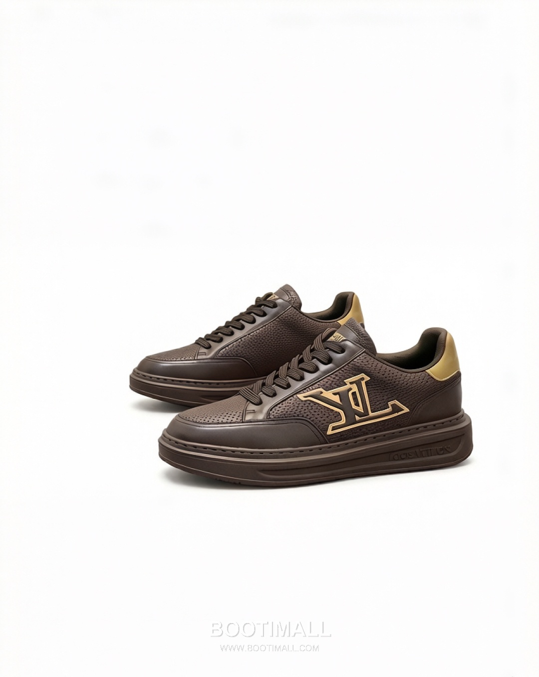 Louis Vuitton Monogram Perforated Low Sneaker Calfskin Leather Green Sneakers 루이비통 모노그램 펀칭 로우 스니커즈 송아지가죽 그린 4