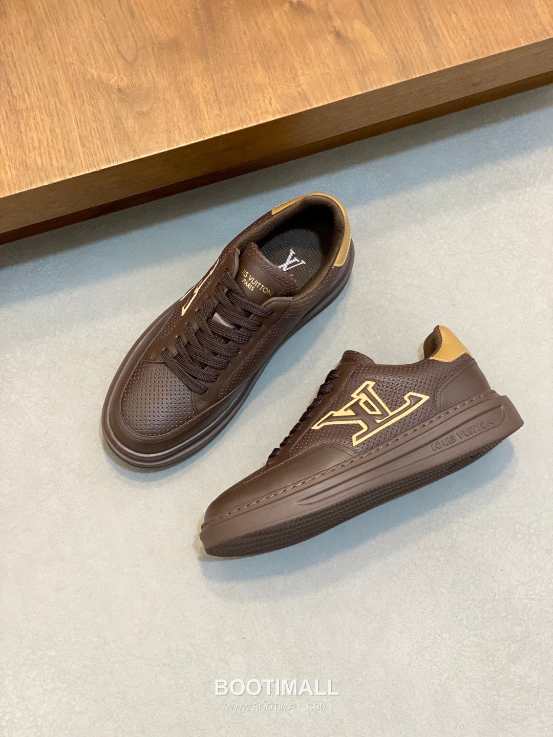 Louis Vuitton Monogram Perforated Low Sneaker Calfskin Leather Green Sneakers 루이비통 모노그램 펀칭 로우 스니커즈 송아지가죽 그린 6
