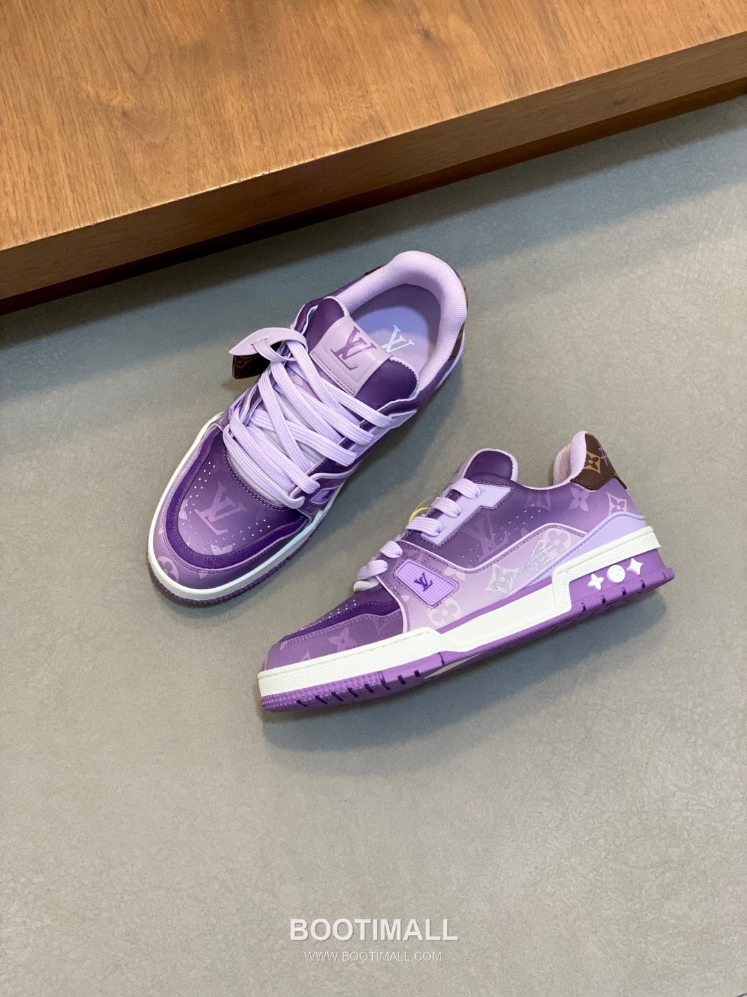 Louis Vuitton LV Trainer Monogram Low Sneaker Calfskin Leather Orange Sneakers 루이비통 LV 트레이너 모노그램 로우 스니커즈 송아지가죽 오렌지 6