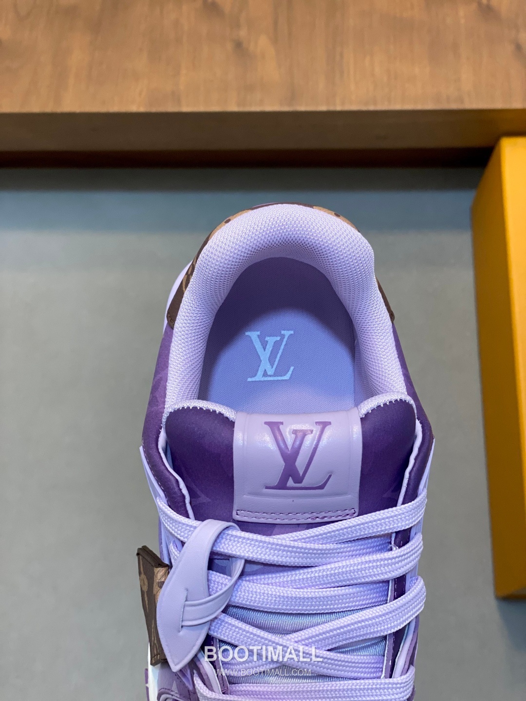 Louis Vuitton LV Trainer Monogram Low Sneaker Calfskin Leather Orange Sneakers 루이비통 LV 트레이너 모노그램 로우 스니커즈 송아지가죽 오렌지 8