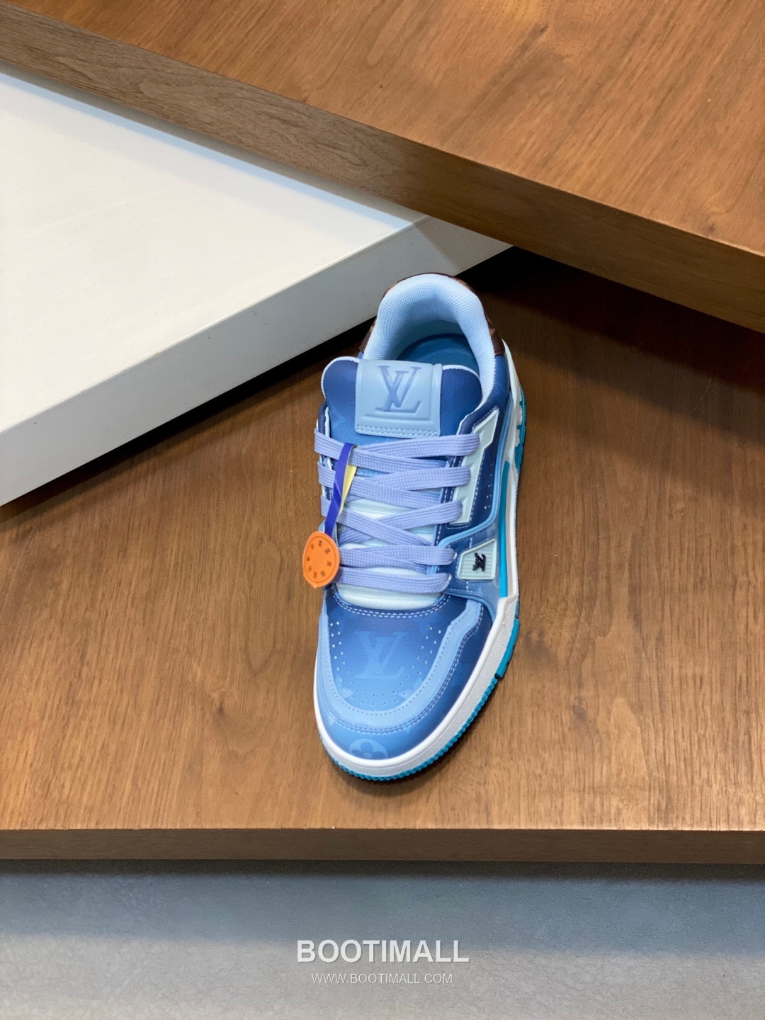 Louis Vuitton LV Trainer Monogram Low Sneaker Calfskin Leather Orange Sneakers 루이비통 LV 트레이너 모노그램 로우 스니커즈 송아지가죽 오렌지 7