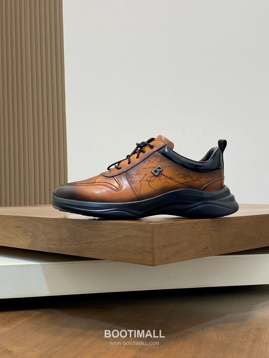 Berluti Patina High Top Sneaker Boot Patina Calf Leather Brown Sneakers 벨루티 남성 파티나 하이탑 스니커 부츠 파티나 송아지가죽 브라운 스니커즈 3