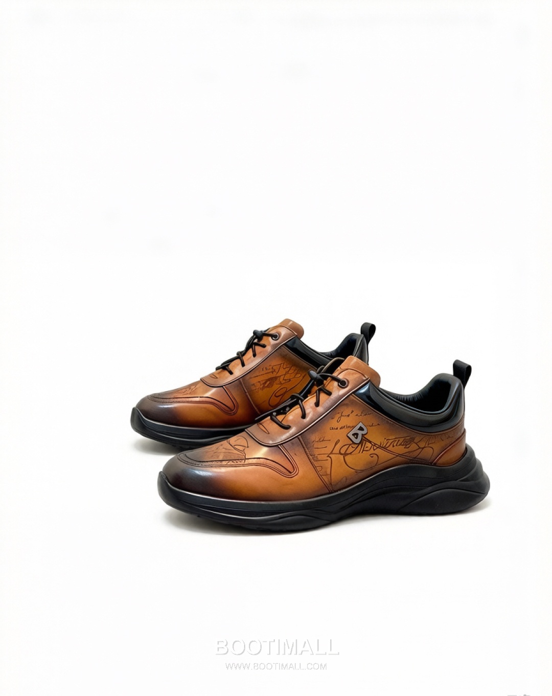 Berluti Patina High Top Sneaker Boot Patina Calf Leather Brown Sneakers 벨루티 남성 파티나 하이탑 스니커 부츠 파티나 송아지가죽 브라운 스니커즈 4