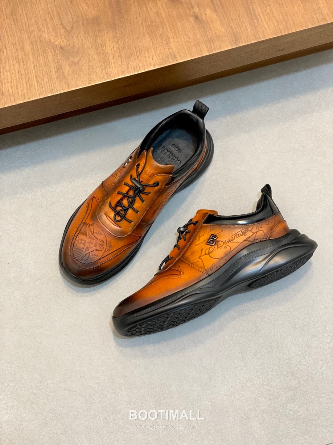 Berluti Patina High Top Sneaker Boot Patina Calf Leather Brown Sneakers 벨루티 남성 파티나 하이탑 스니커 부츠 파티나 송아지가죽 브라운 스니커즈 6