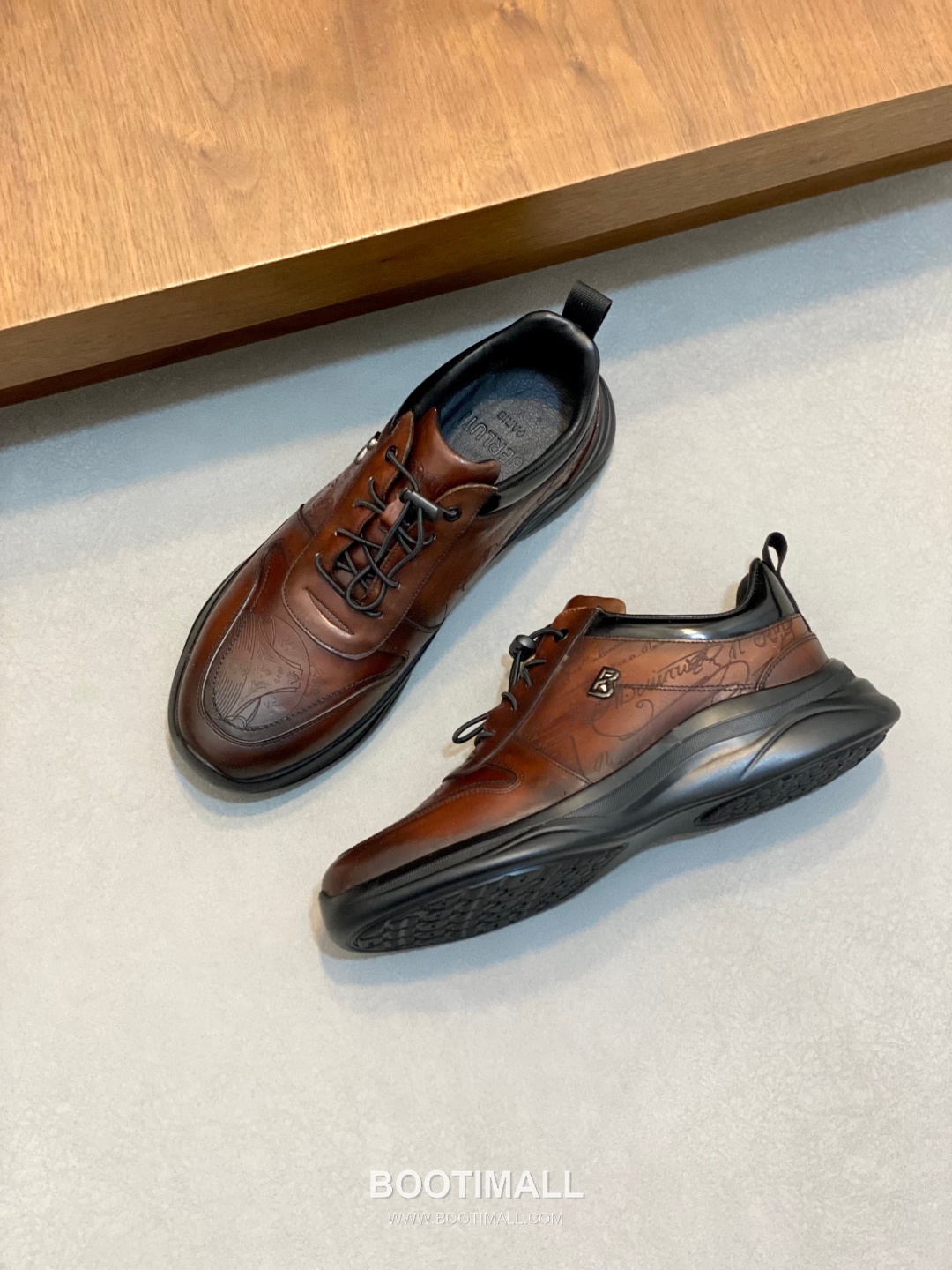 Berluti Patina High Top Sneaker Boot Patina Calf Leather Brown Sneakers 벨루티 남성 파티나 하이탑 스니커 부츠 파티나 송아지가죽 브라운 스니커즈 6
