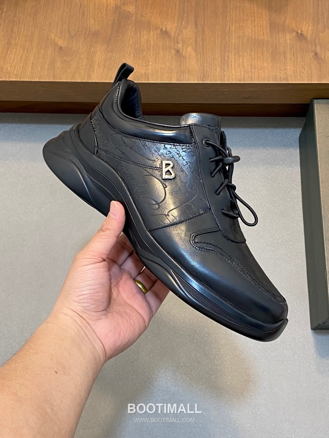 Berluti Patina High Top Sneaker Boot Patina Calf Leather Brown Sneakers 벨루티 남성 파티나 하이탑 스니커 부츠 파티나 송아지가죽 브라운 스니커즈 5