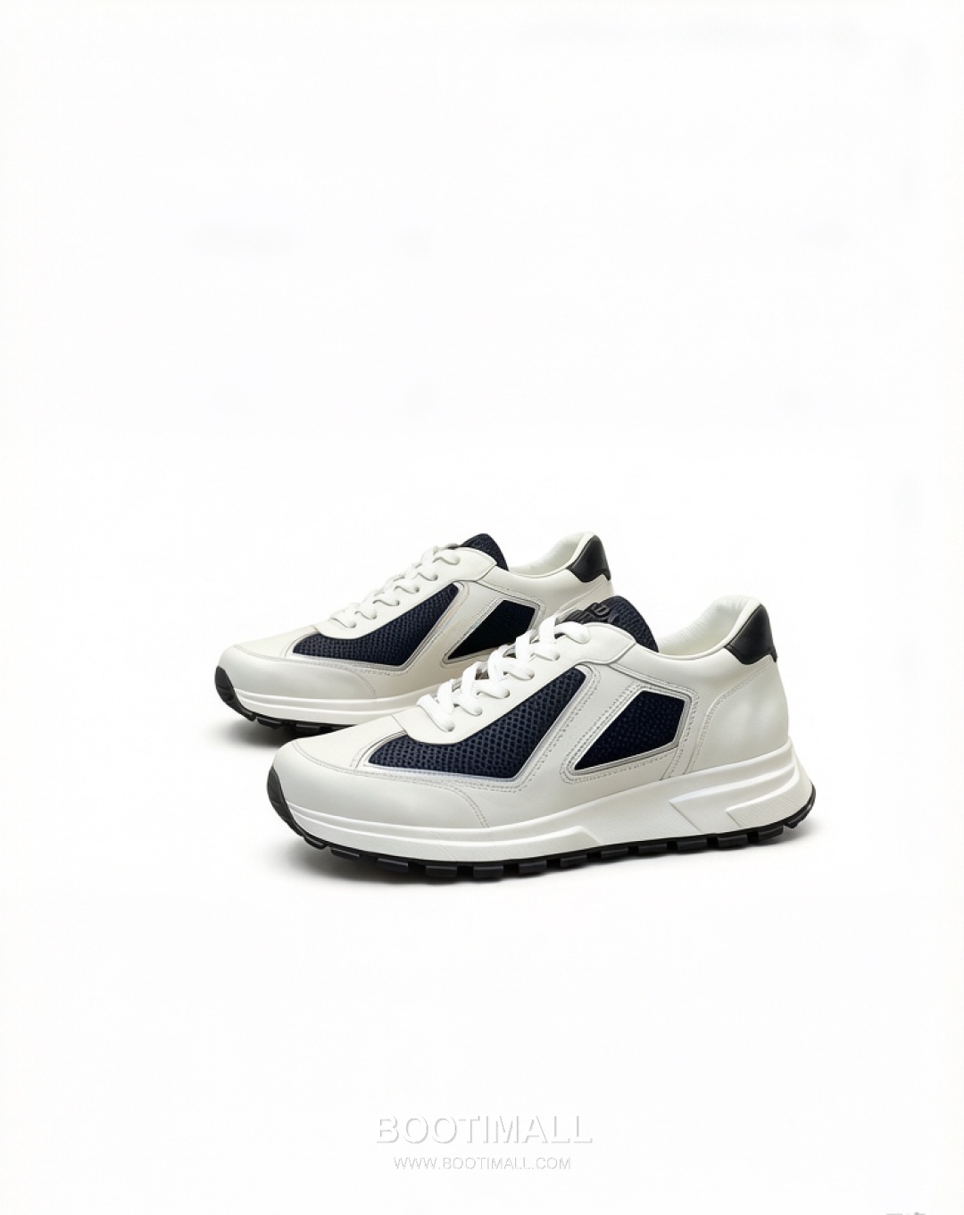 Prada Geometric Panel Runner Calfskin Mesh Khaki Sneakers 프라다 지오메트릭 패널 러너 송아지가죽 메쉬 카키 스니커즈 1