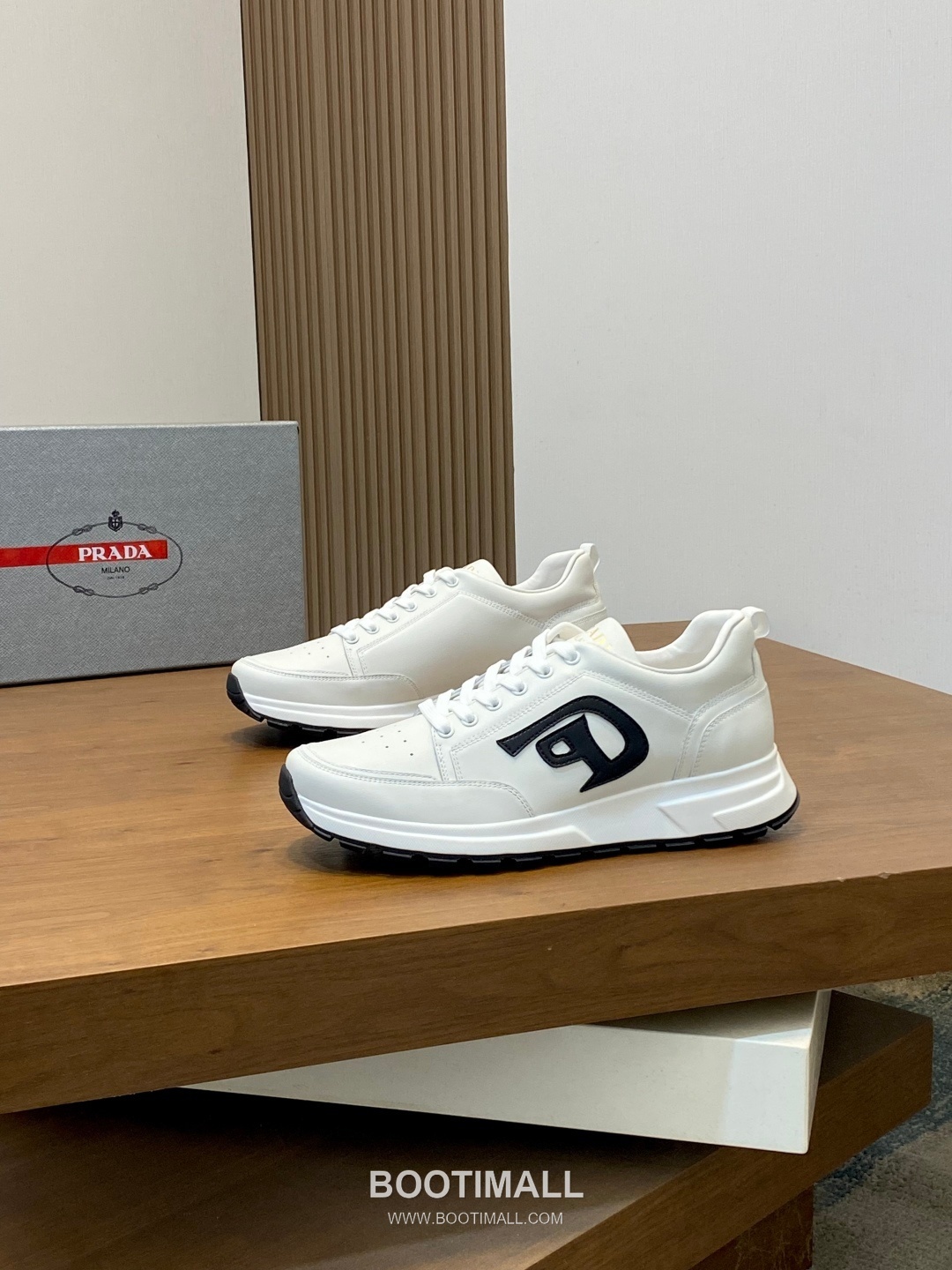 Prada Geometric Panel Runner Calfskin Mesh Khaki Sneakers 프라다 지오메트릭 패널 러너 송아지가죽 메쉬 카키 스니커즈 4