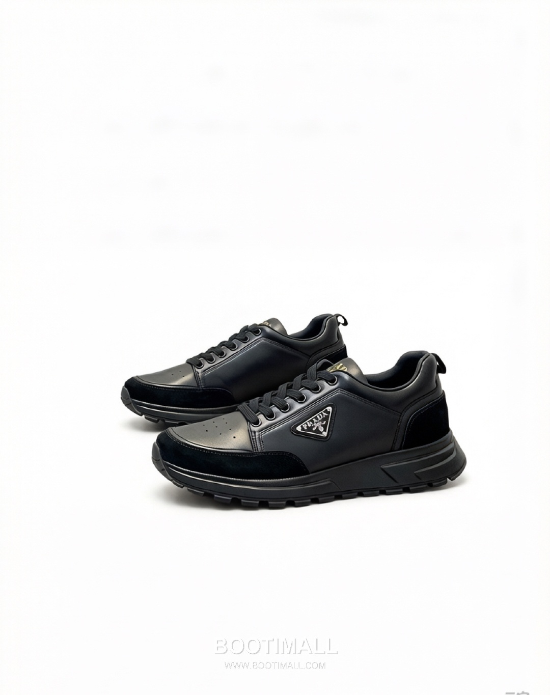 Prada Geometric Panel Runner Calfskin Mesh Khaki Sneakers 프라다 지오메트릭 패널 러너 송아지가죽 메쉬 카키 스니커즈 1