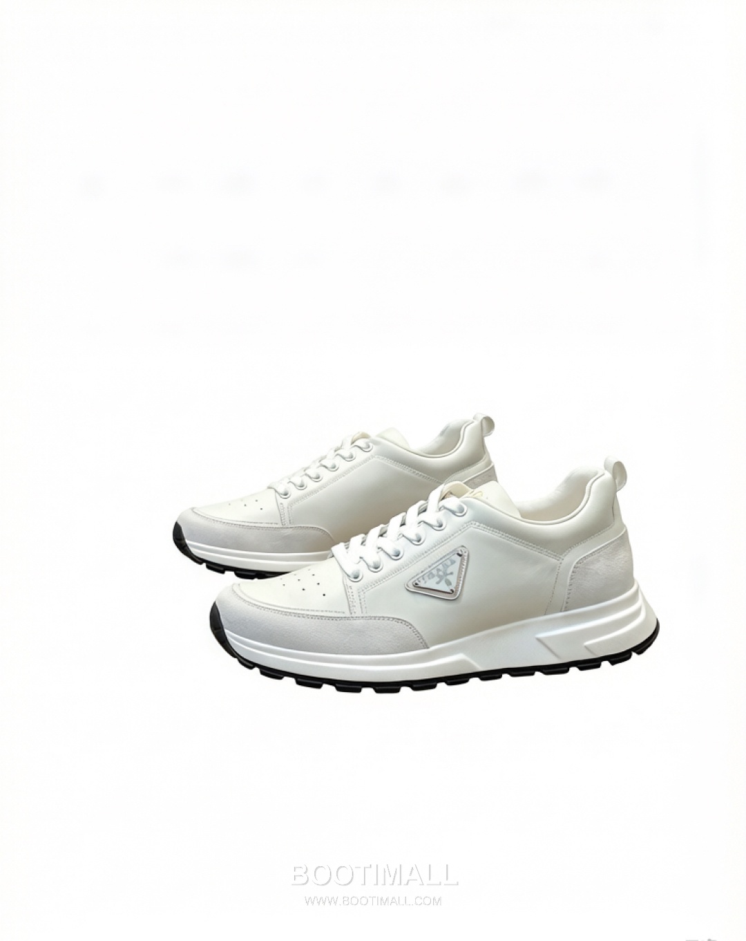 Prada Geometric Panel Runner Calfskin Mesh Khaki Sneakers 프라다 지오메트릭 패널 러너 송아지가죽 메쉬 카키 스니커즈 1
