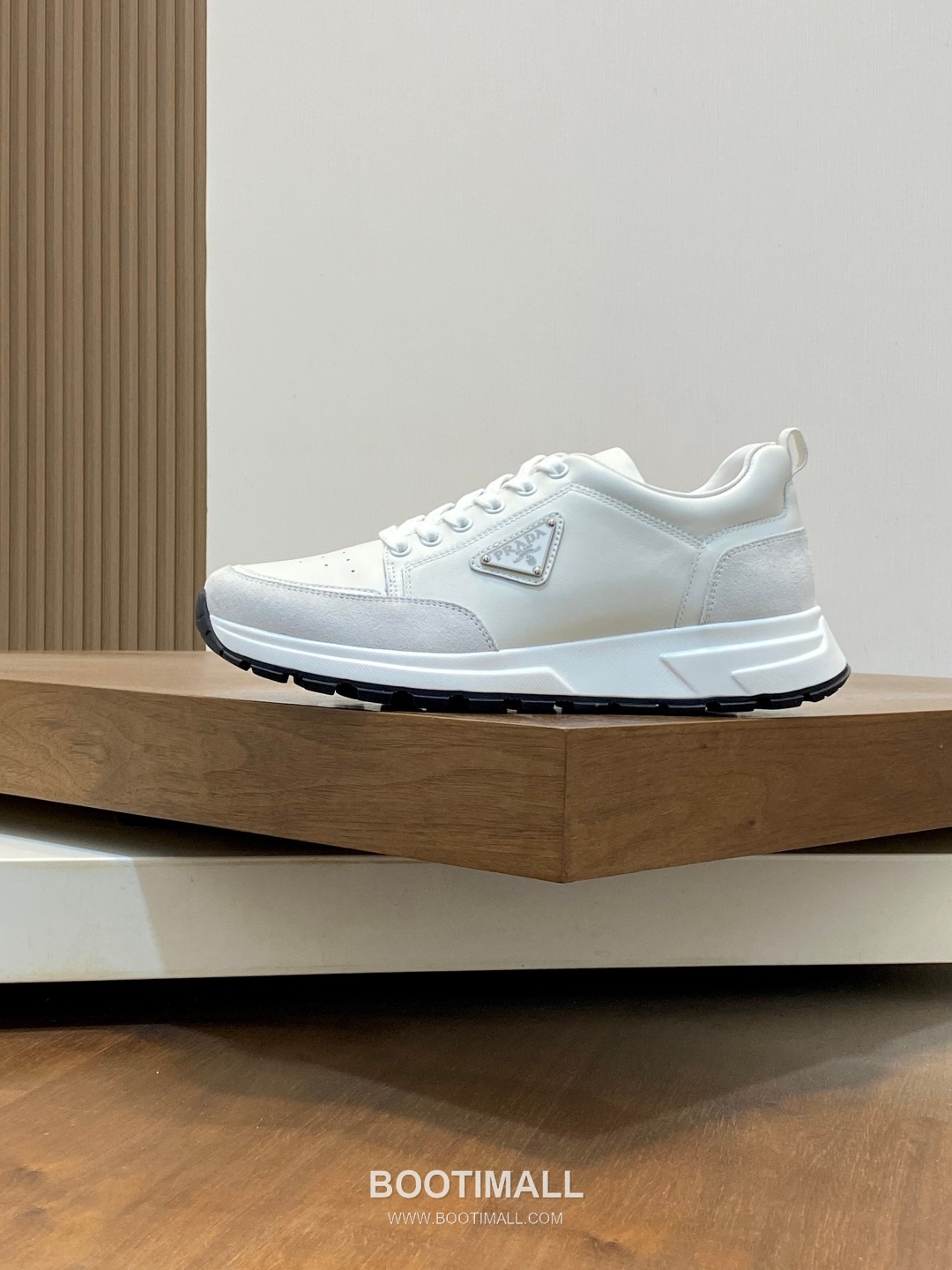 Prada Geometric Panel Runner Calfskin Mesh Khaki Sneakers 프라다 지오메트릭 패널 러너 송아지가죽 메쉬 카키 스니커즈 3