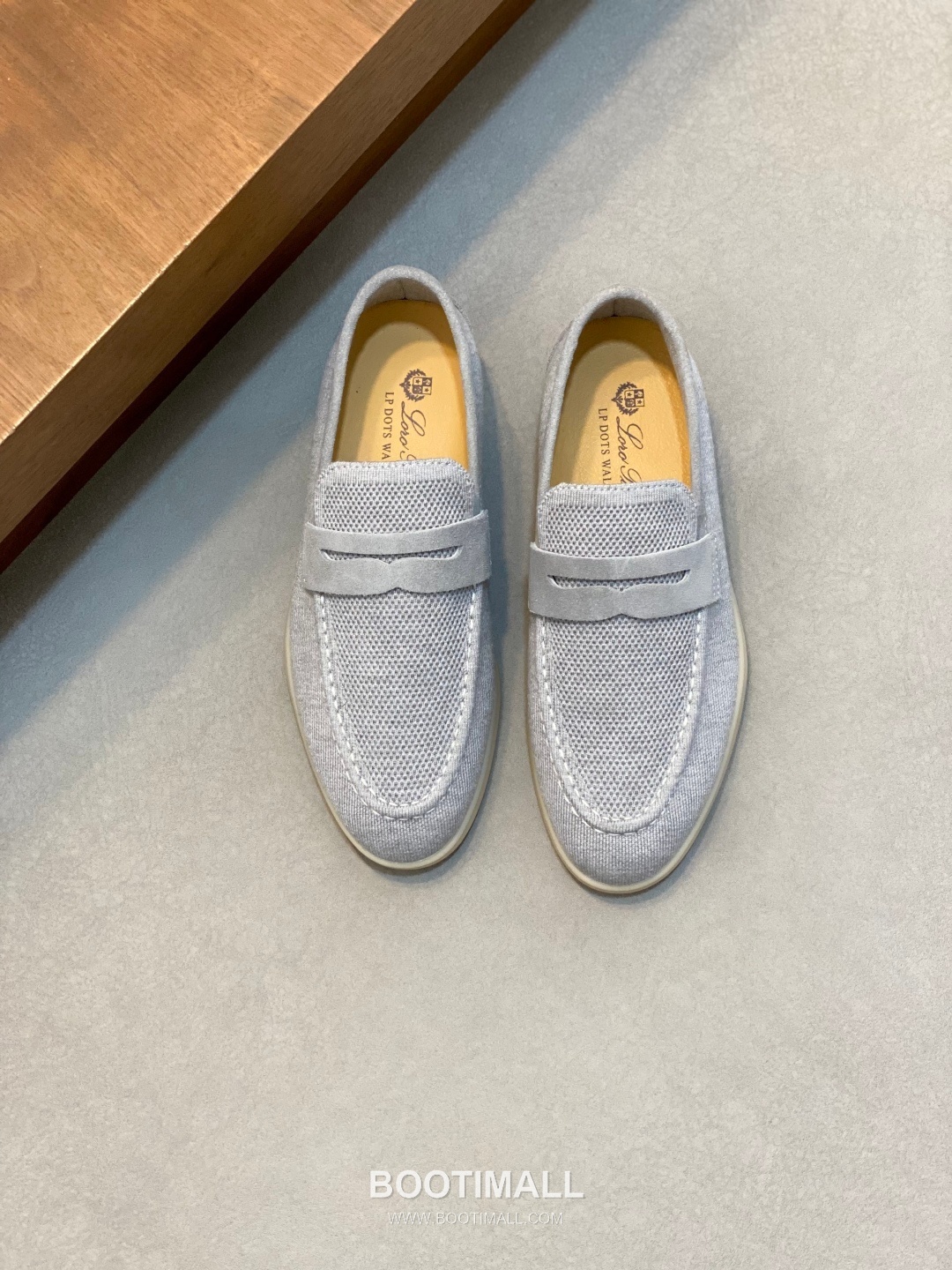 Loro Piana Wish Wool Knit Moccasin Wish Wool Blend Suede Light Grey Loafers 로로피아나 위시 울 니트 모카신 위시 울 블렌드 스웨이드 라이트 그레이 로퍼 2