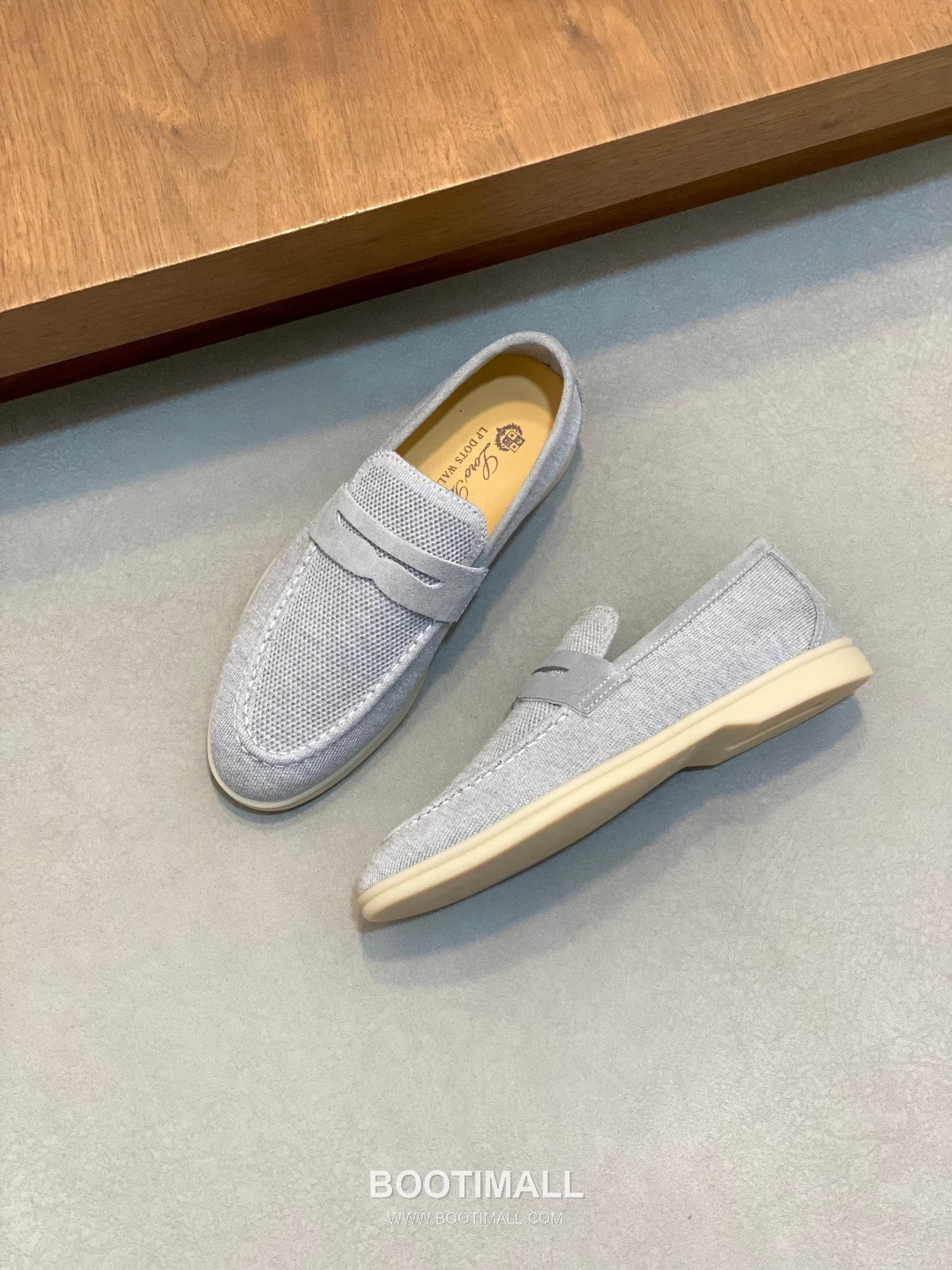 Loro Piana Wish Wool Knit Moccasin Wish Wool Blend Suede Light Grey Loafers 로로피아나 위시 울 니트 모카신 위시 울 블렌드 스웨이드 라이트 그레이 로퍼 6