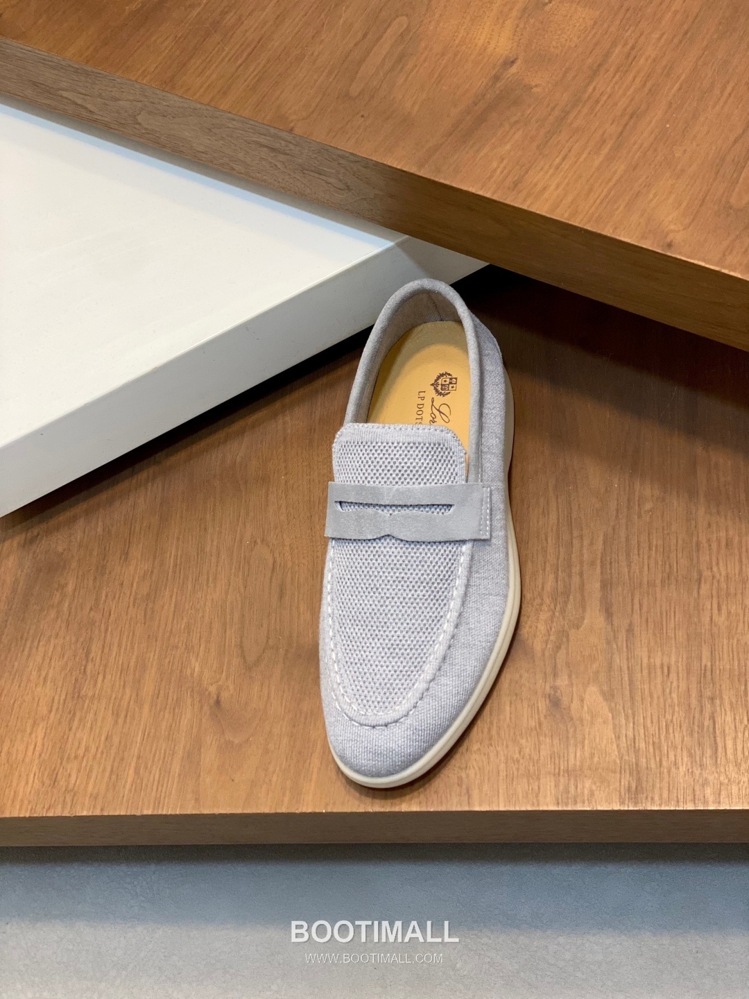 Loro Piana Wish Wool Knit Moccasin Wish Wool Blend Suede Light Grey Loafers 로로피아나 위시 울 니트 모카신 위시 울 블렌드 스웨이드 라이트 그레이 로퍼 7