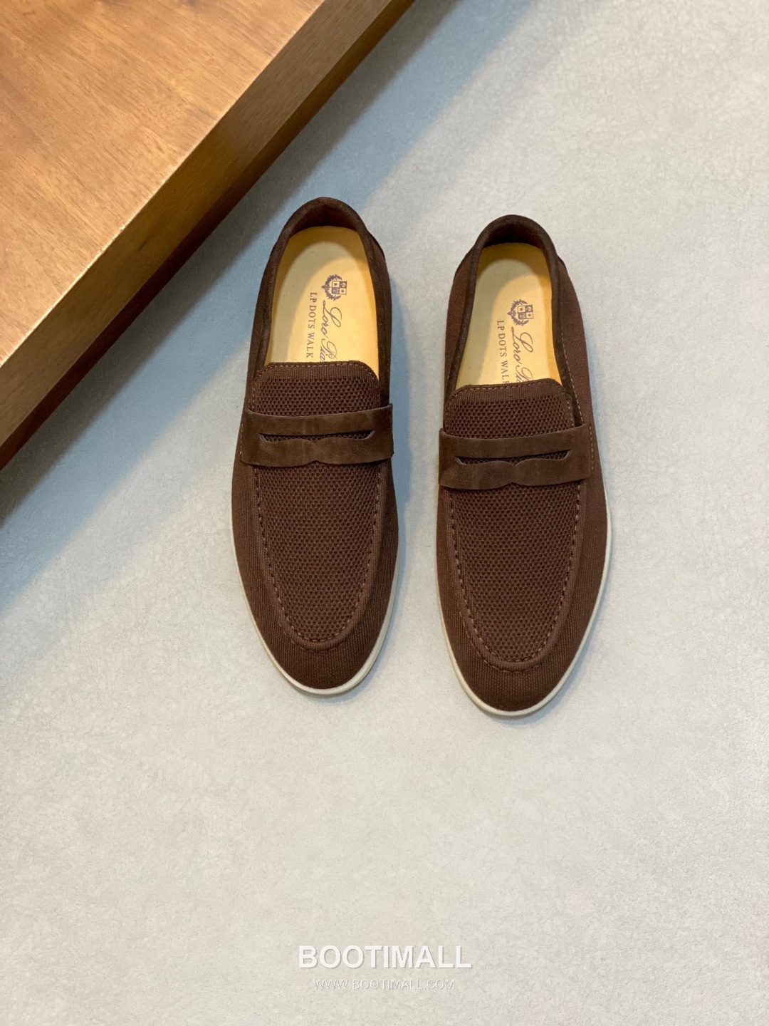 Loro Piana Wish Wool Knit Moccasin Wish Wool Blend Suede Light Grey Loafers 로로피아나 위시 울 니트 모카신 위시 울 블렌드 스웨이드 라이트 그레이 로퍼 2