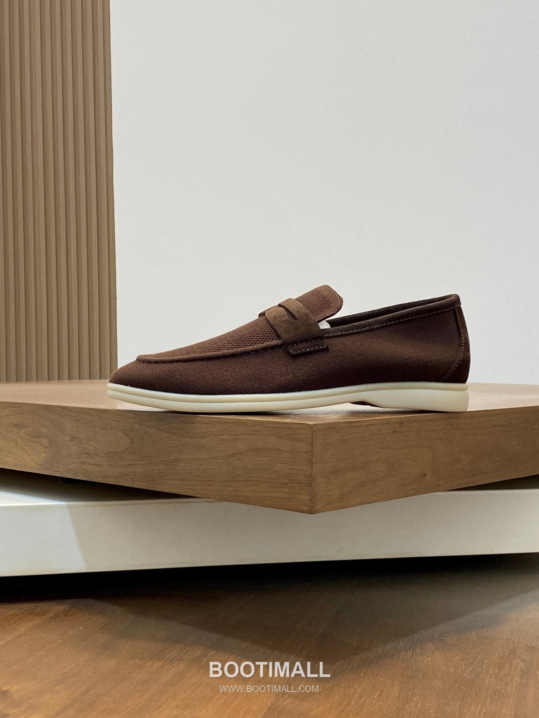 Loro Piana Wish Wool Knit Moccasin Wish Wool Blend Suede Light Grey Loafers 로로피아나 위시 울 니트 모카신 위시 울 블렌드 스웨이드 라이트 그레이 로퍼 3