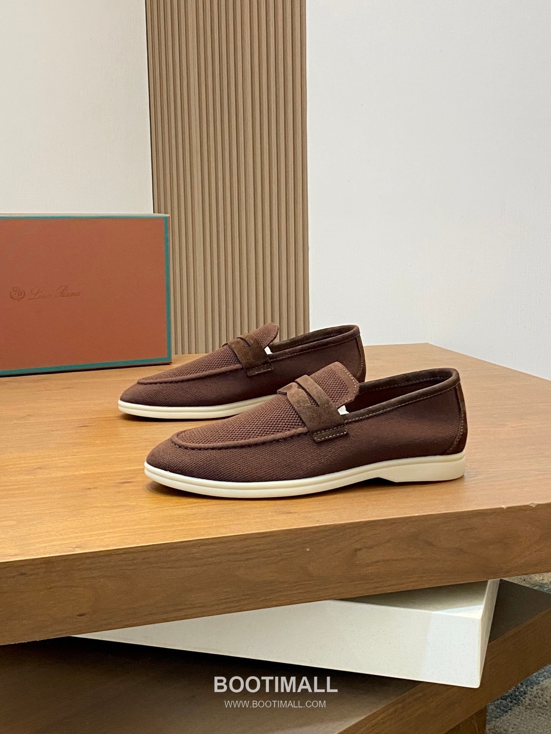 Loro Piana Wish Wool Knit Moccasin Wish Wool Blend Suede Light Grey Loafers 로로피아나 위시 울 니트 모카신 위시 울 블렌드 스웨이드 라이트 그레이 로퍼 4