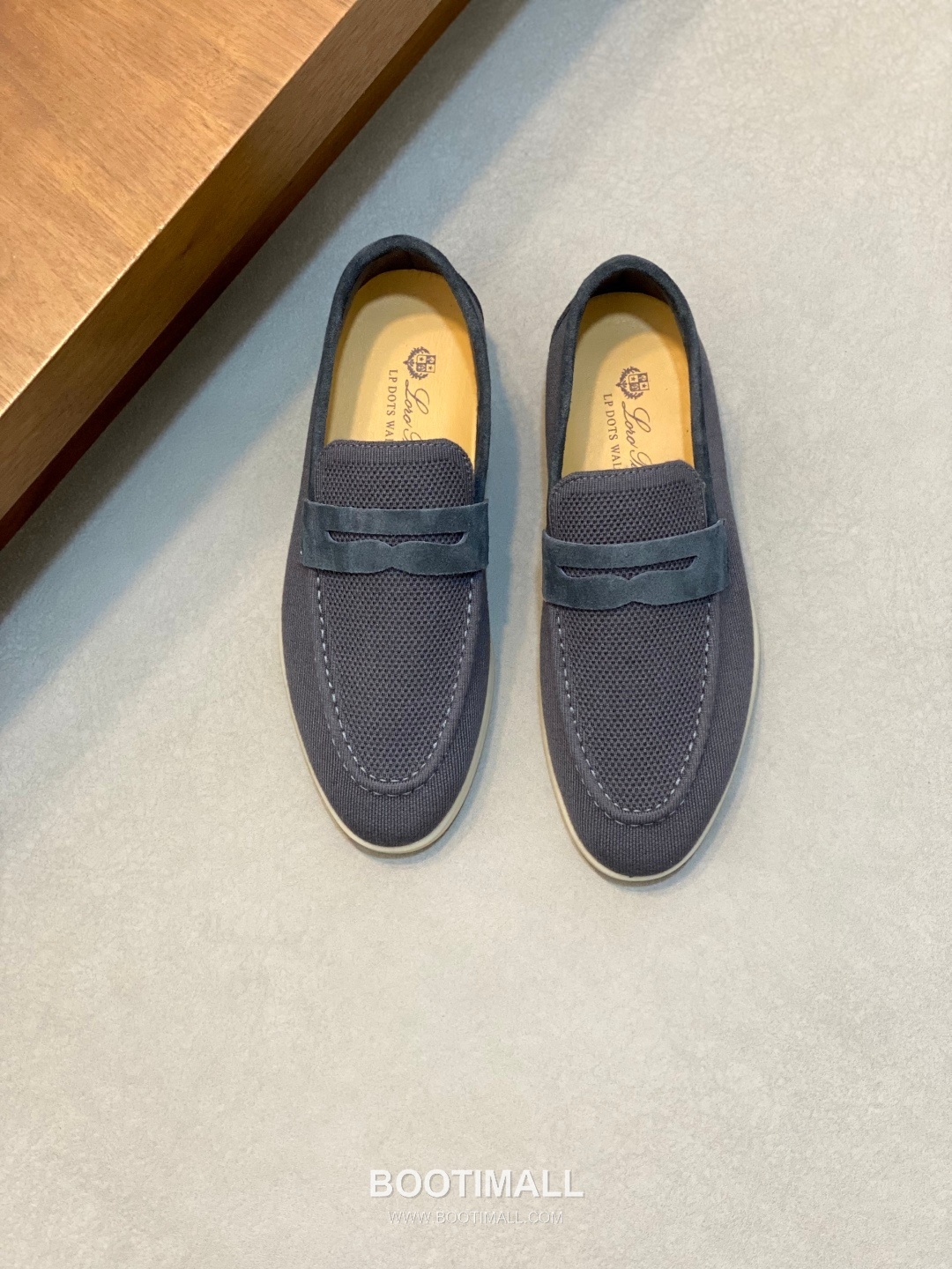 Loro Piana Wish Wool Knit Moccasin Wish Wool Blend Suede Light Grey Loafers 로로피아나 위시 울 니트 모카신 위시 울 블렌드 스웨이드 라이트 그레이 로퍼 2