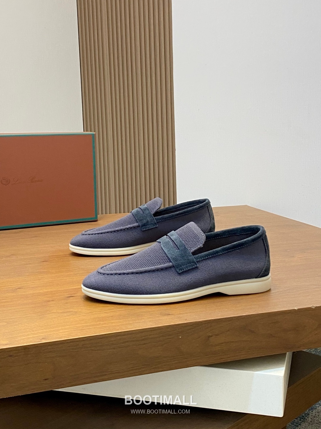 Loro Piana Wish Wool Knit Moccasin Wish Wool Blend Suede Light Grey Loafers 로로피아나 위시 울 니트 모카신 위시 울 블렌드 스웨이드 라이트 그레이 로퍼 4