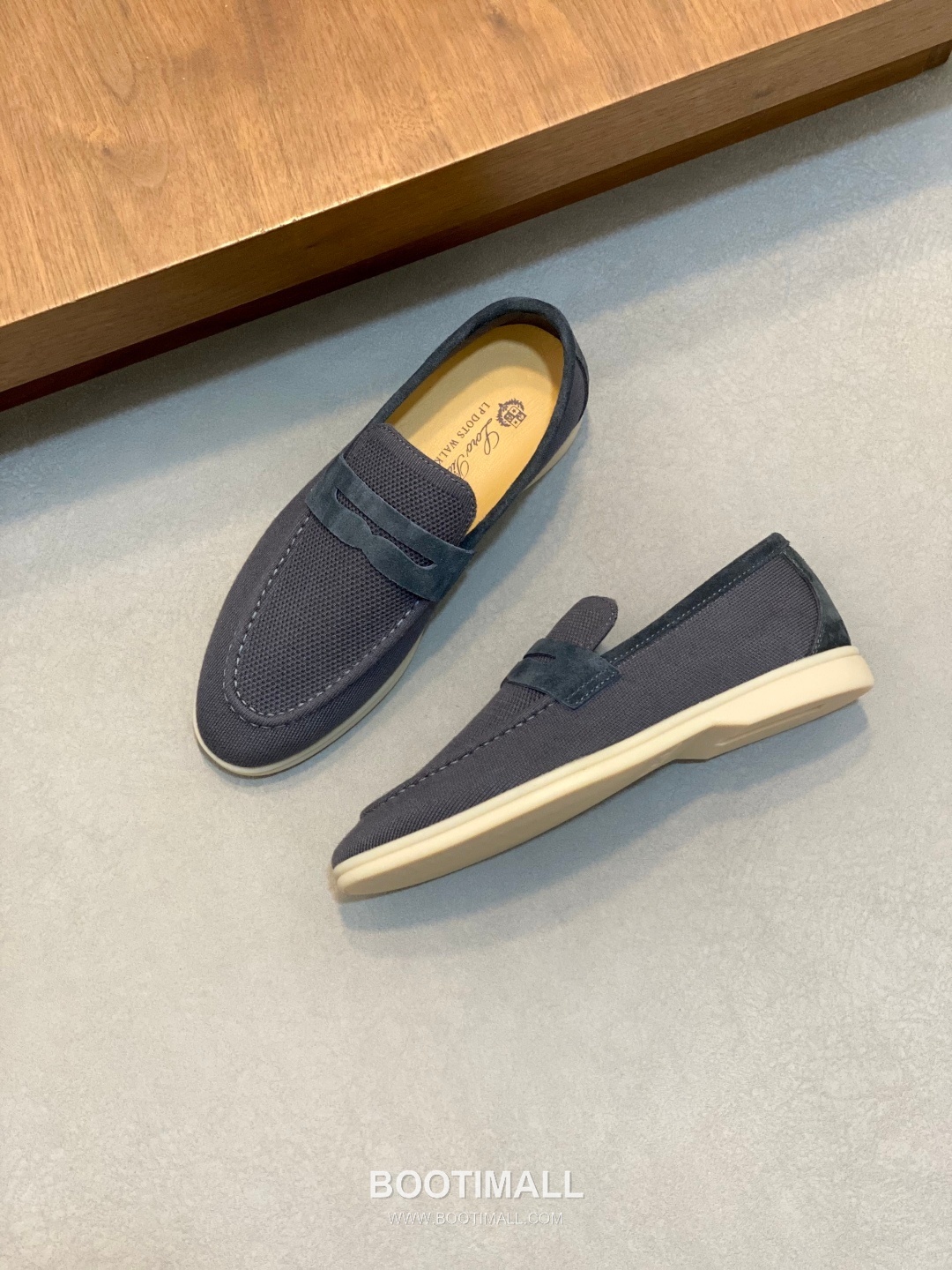 Loro Piana Wish Wool Knit Moccasin Wish Wool Blend Suede Light Grey Loafers 로로피아나 위시 울 니트 모카신 위시 울 블렌드 스웨이드 라이트 그레이 로퍼 6