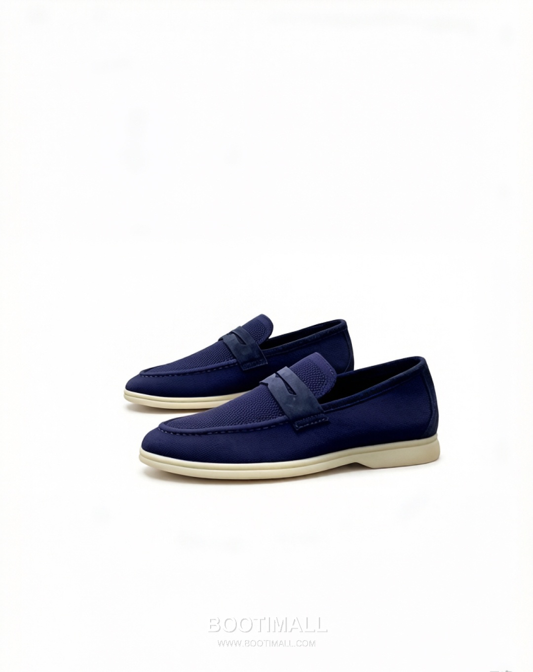 Loro Piana Wish Wool Knit Moccasin Wish Wool Blend Suede Light Grey Loafers 로로피아나 위시 울 니트 모카신 위시 울 블렌드 스웨이드 라이트 그레이 로퍼 1