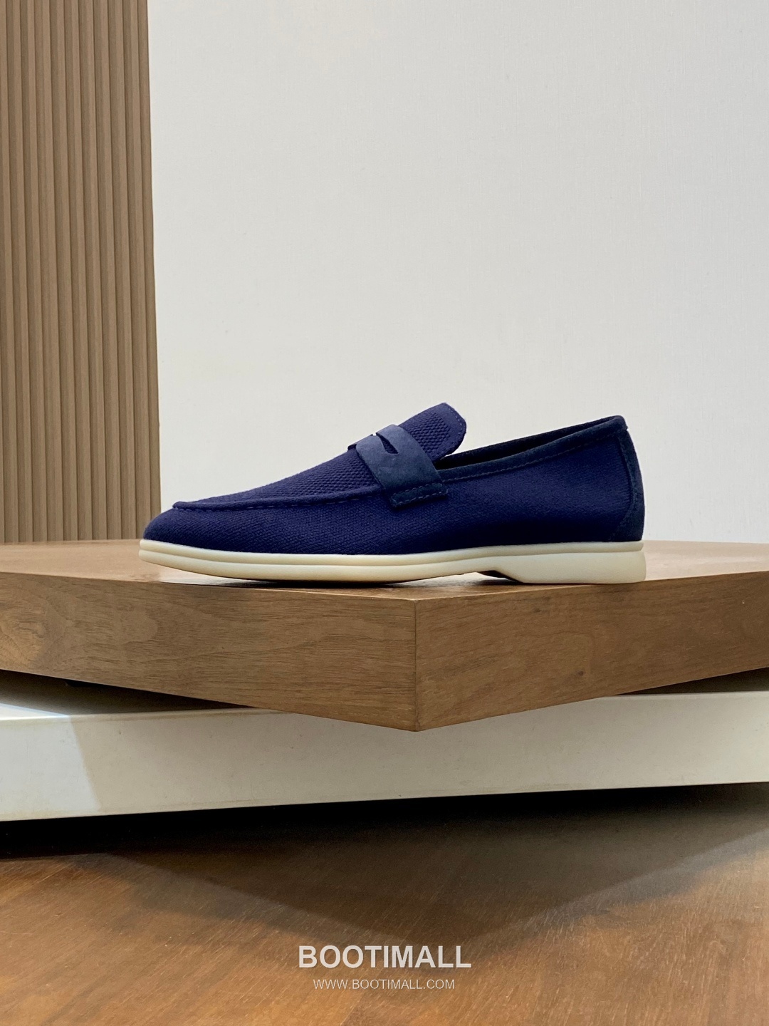 Loro Piana Wish Wool Knit Moccasin Wish Wool Blend Suede Light Grey Loafers 로로피아나 위시 울 니트 모카신 위시 울 블렌드 스웨이드 라이트 그레이 로퍼 3