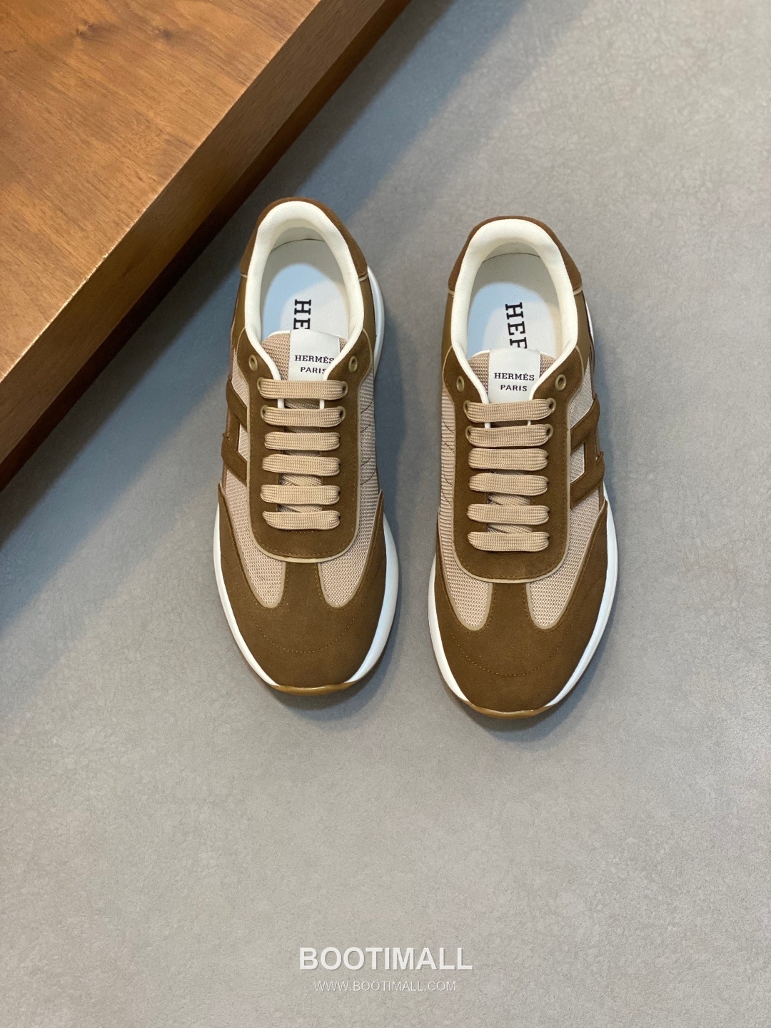 Hermes Suede Mesh Trainer Suede Leather Mesh Beige Sneakers 에르메스 스웨이드 메쉬 트레이너 스웨이드 레더 메쉬 베이지 스니커즈 1