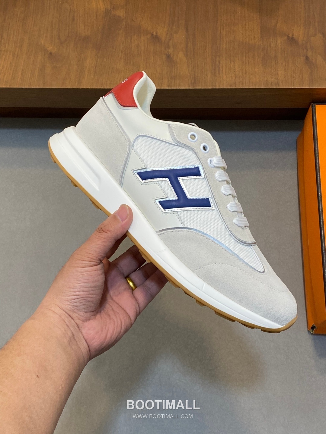 Hermes Suede Mesh Trainer Suede Leather Mesh Beige Sneakers 에르메스 스웨이드 메쉬 트레이너 스웨이드 레더 메쉬 베이지 스니커즈 4