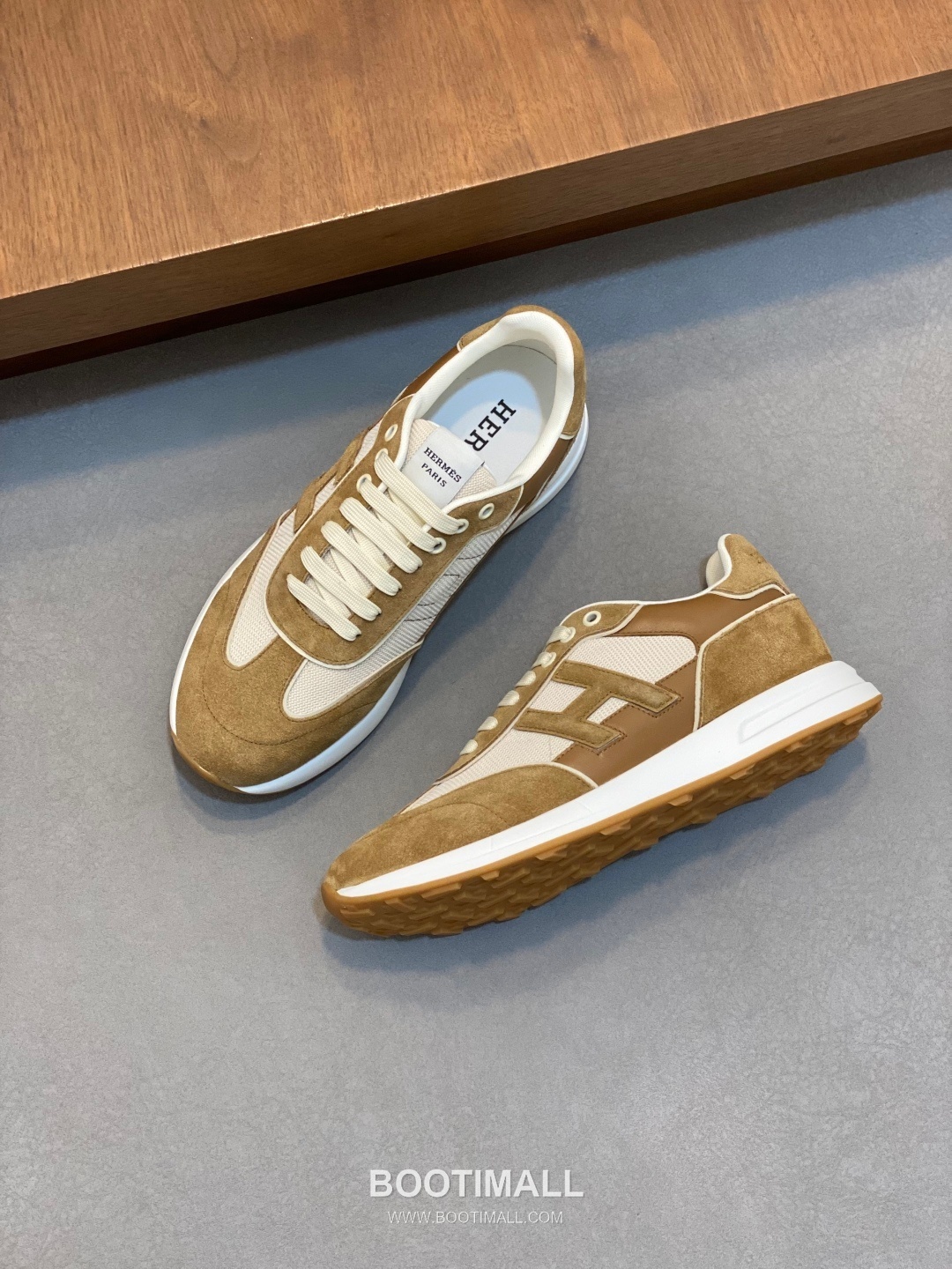 Hermes Suede Mesh Trainer Suede Leather Mesh Beige Sneakers 에르메스 스웨이드 메쉬 트레이너 스웨이드 레더 메쉬 베이지 스니커즈 5