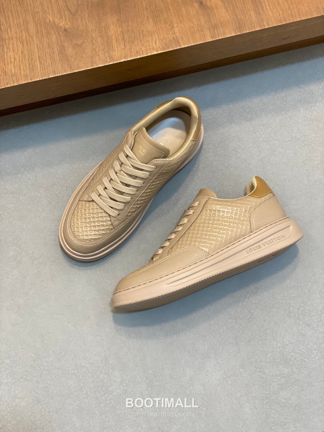 Louis Vuitton Monogram Perforated Low Sneaker Calfskin Leather Green Sneakers 루이비통 모노그램 펀칭 로우 스니커즈 송아지가죽 그린 -4 5