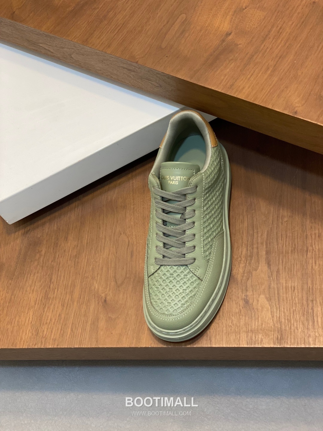 Louis Vuitton Monogram Perforated Low Sneaker Calfskin Leather Green Sneakers 루이비통 모노그램 펀칭 로우 스니커즈 송아지가죽 그린 -4 6