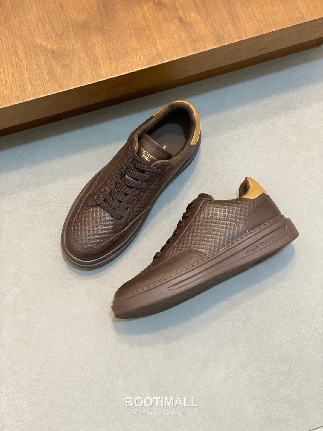 Louis Vuitton Monogram Perforated Low Sneaker Calfskin Leather Green Sneakers 루이비통 모노그램 펀칭 로우 스니커즈 송아지가죽 그린 -4 5