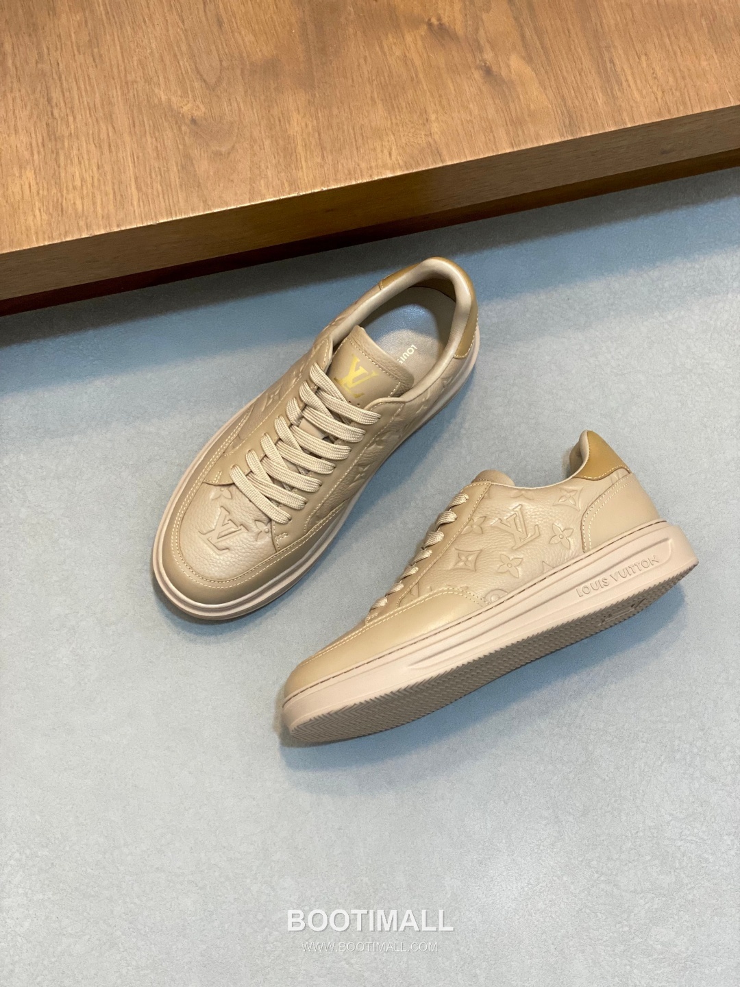 Louis Vuitton Monogram Perforated Low Sneaker Calfskin Leather Green Sneakers 루이비통 모노그램 펀칭 로우 스니커즈 송아지가죽 그린 -4 5