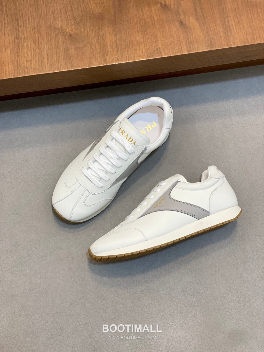 Prada Geometric Stitch Low Sneaker Calf Leather Nylon Black Sneakers 프라다 지오메트릭 스티치 로우 스니커즈 소가죽 나일론 블랙 5