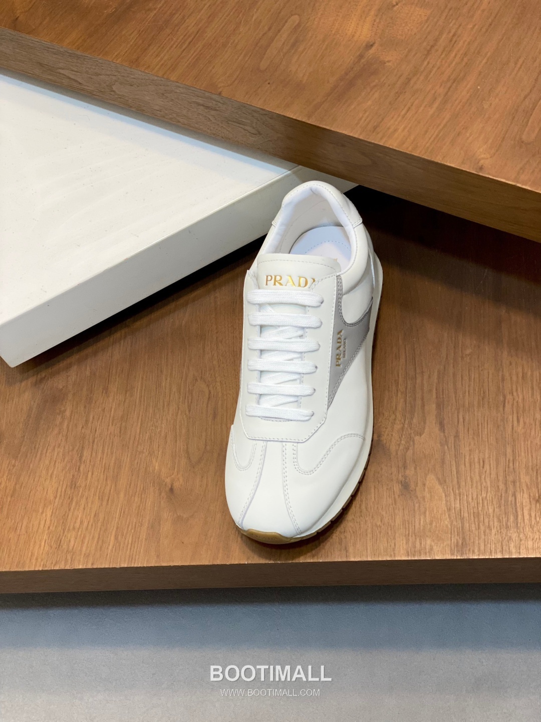 Prada Geometric Stitch Low Sneaker Calf Leather Nylon Black Sneakers 프라다 지오메트릭 스티치 로우 스니커즈 소가죽 나일론 블랙 6