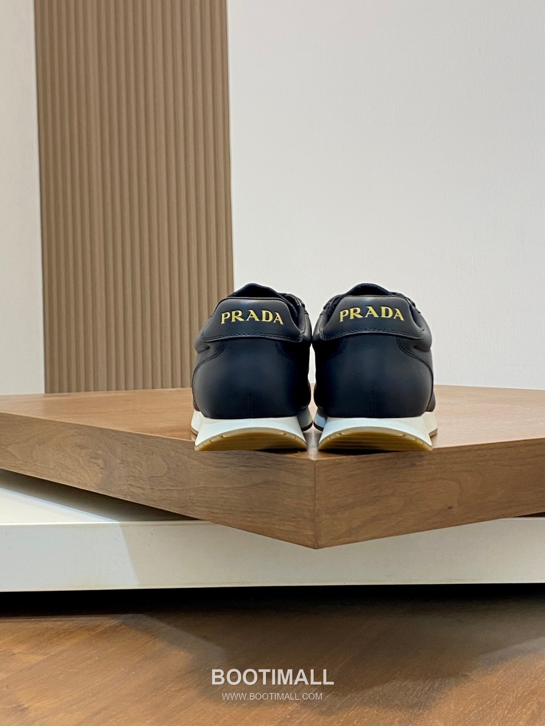 Prada Geometric Stitch Low Sneaker Calf Leather Nylon Black Sneakers 프라다 지오메트릭 스티치 로우 스니커즈 소가죽 나일론 블랙 8