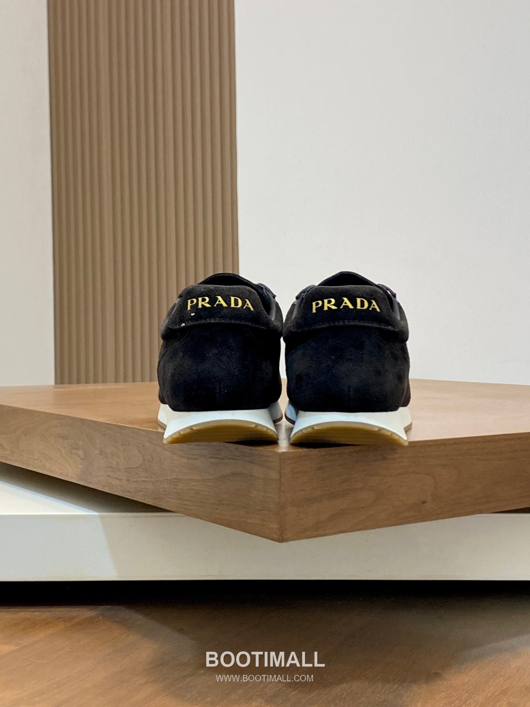 Prada Geometric Stitch Low Sneaker Calf Leather Nylon Black Sneakers 프라다 지오메트릭 스티치 로우 스니커즈 소가죽 나일론 블랙 8