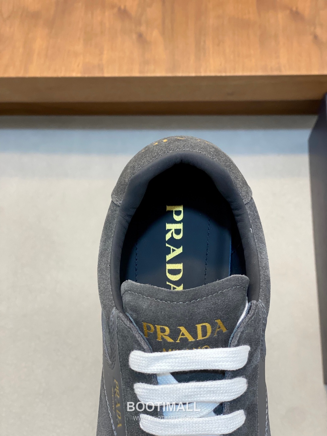 Prada Geometric Stitch Low Sneaker Calf Leather Nylon Black Sneakers 프라다 지오메트릭 스티치 로우 스니커즈 소가죽 나일론 블랙 7