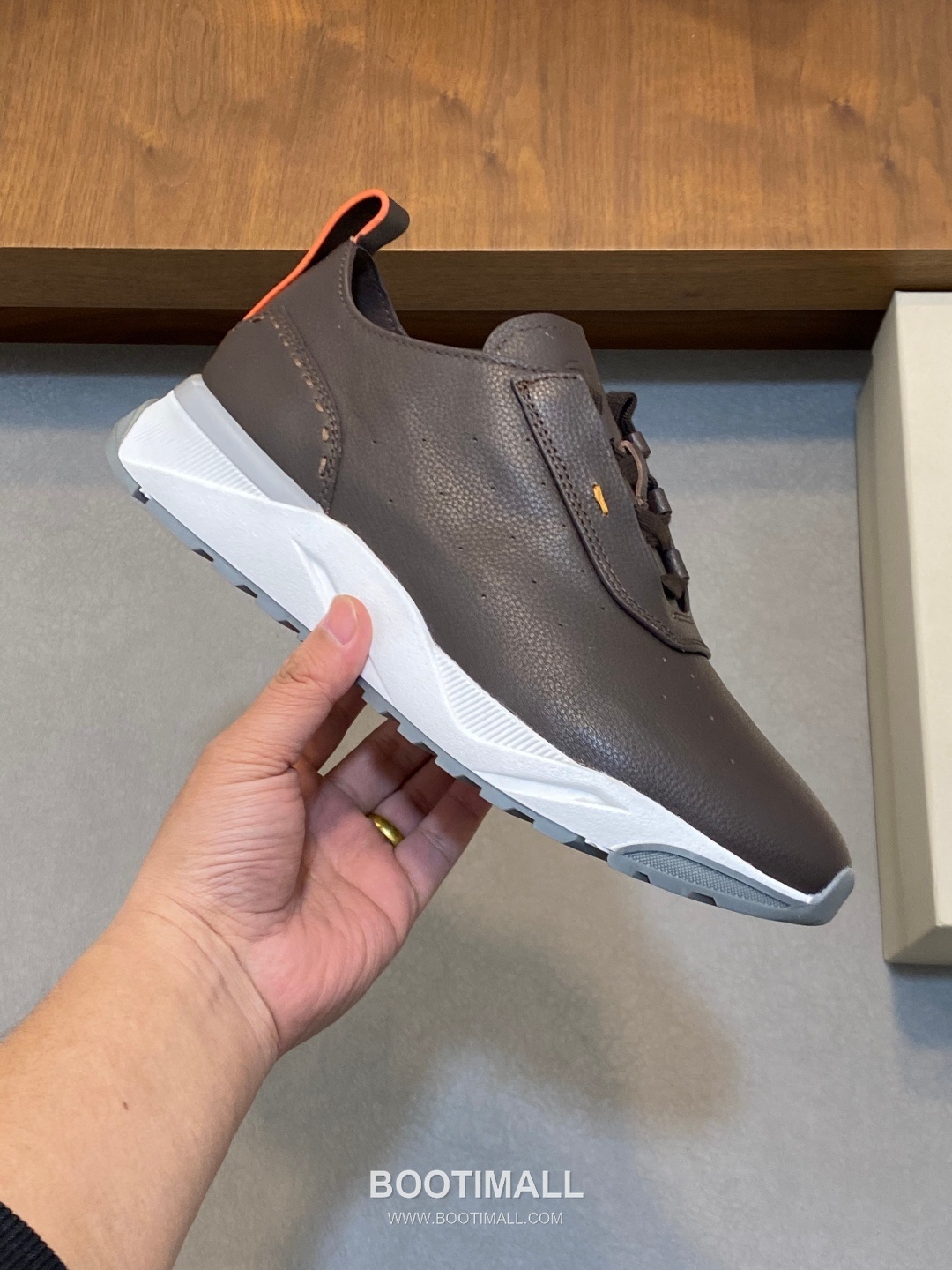 Santoni Calf Leather Low Top Sneaker 산토니 카프 레더 로우탑 스니커즈 4