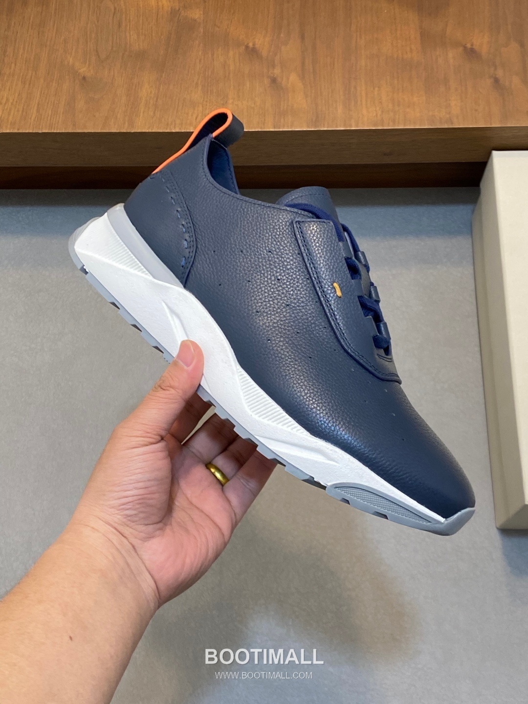 Santoni Calf Leather Low Top Sneaker 산토니 카프 레더 로우탑 스니커즈 4