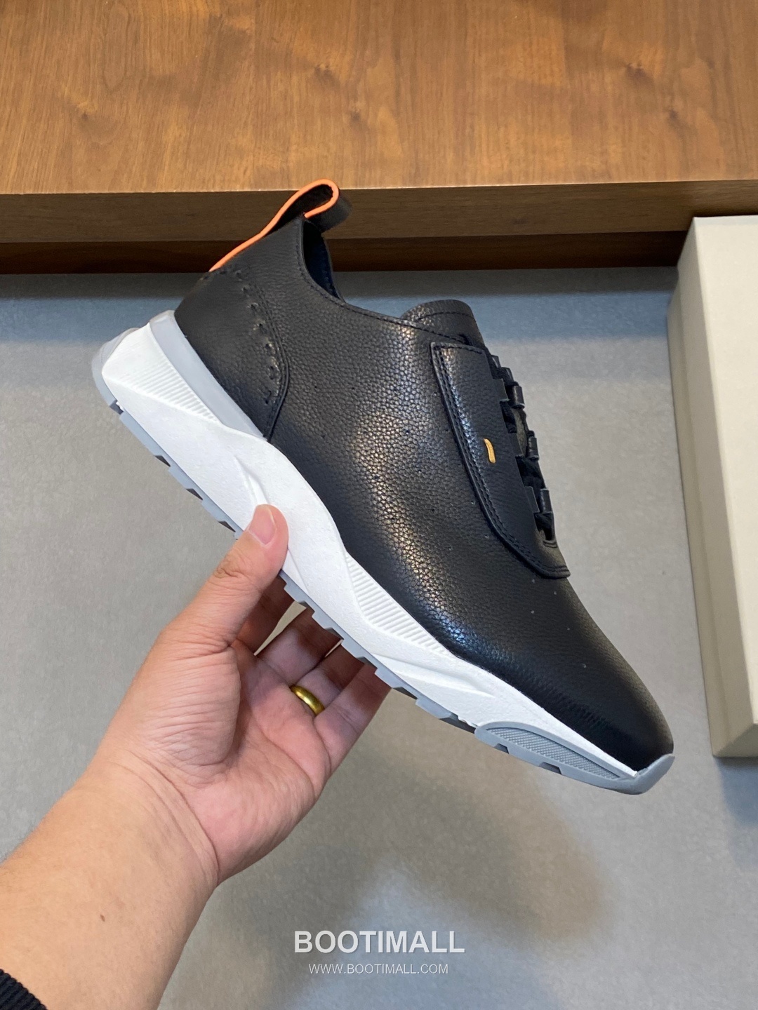 Santoni Calf Leather Low Top Sneaker 산토니 카프 레더 로우탑 스니커즈 4