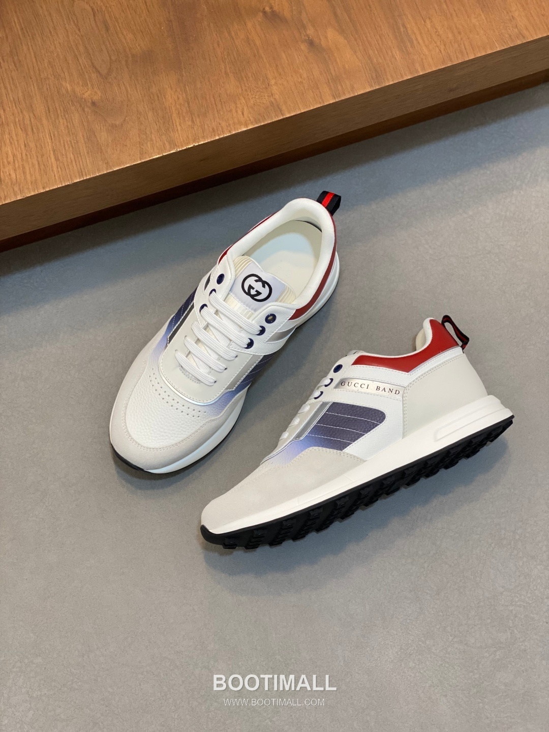 Gucci Signature Panel Low Sneaker Calfskin Fabric Brown Sneakers 구찌 시그니처 패널 로우 스니커즈 송아지가죽 패브릭 브라운 5