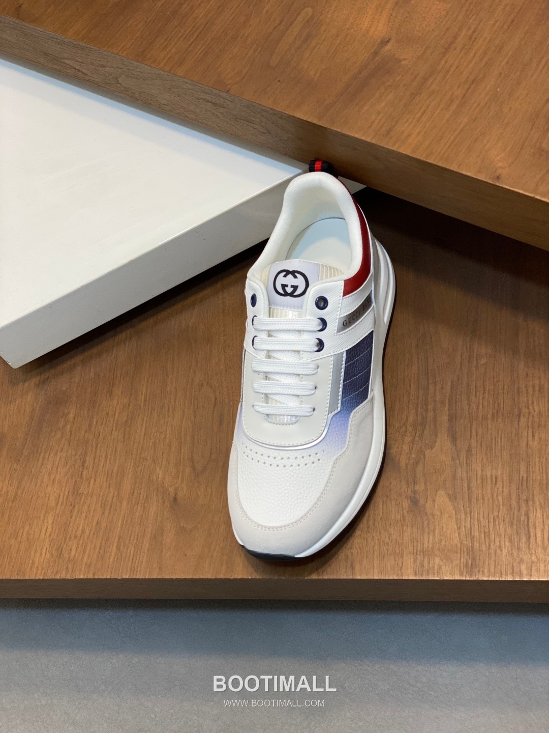 Gucci Signature Panel Low Sneaker Calfskin Fabric Brown Sneakers 구찌 시그니처 패널 로우 스니커즈 송아지가죽 패브릭 브라운 6