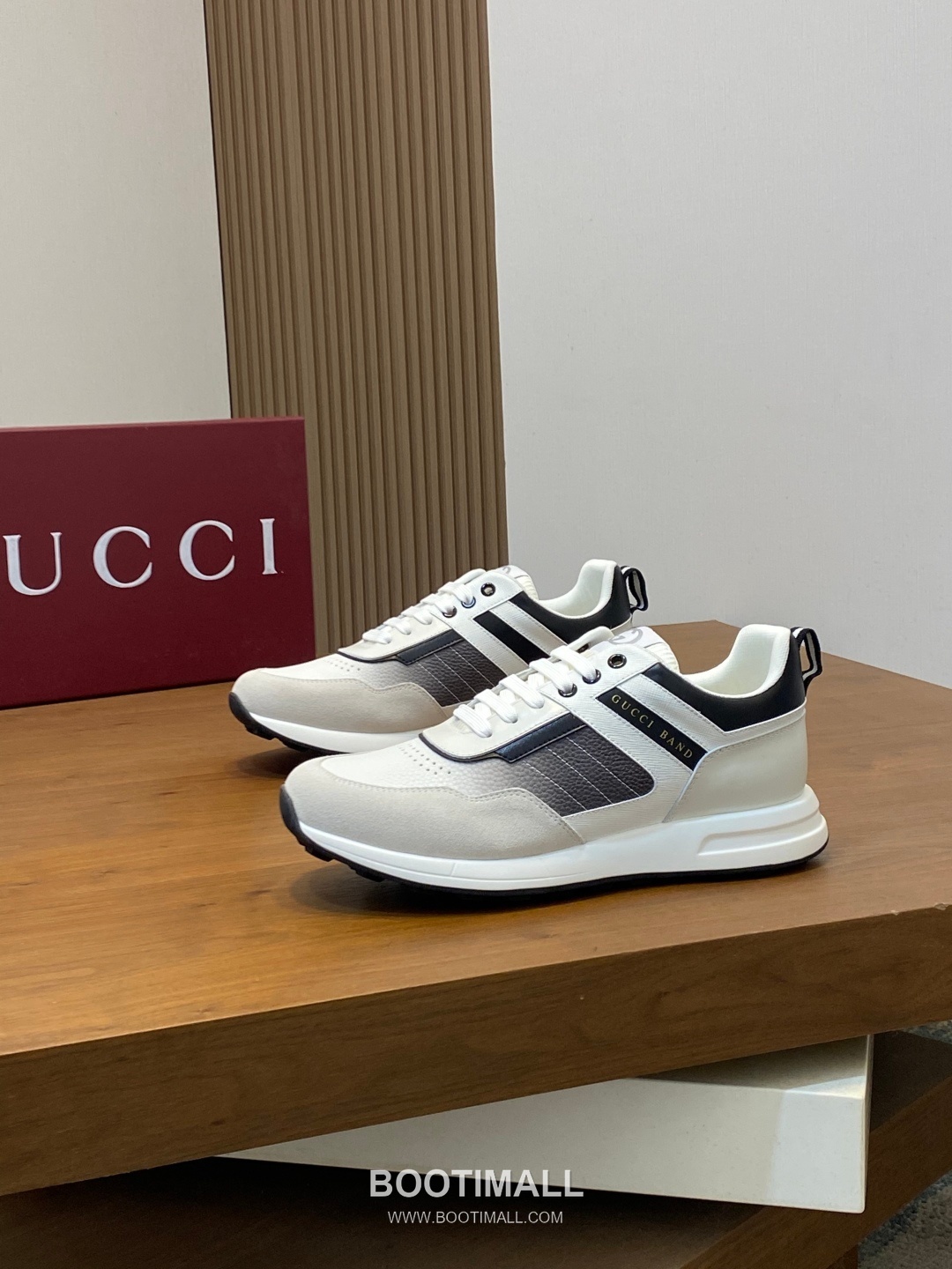 Gucci Signature Panel Low Sneaker Calfskin Fabric Brown Sneakers 구찌 시그니처 패널 로우 스니커즈 송아지가죽 패브릭 브라운 3