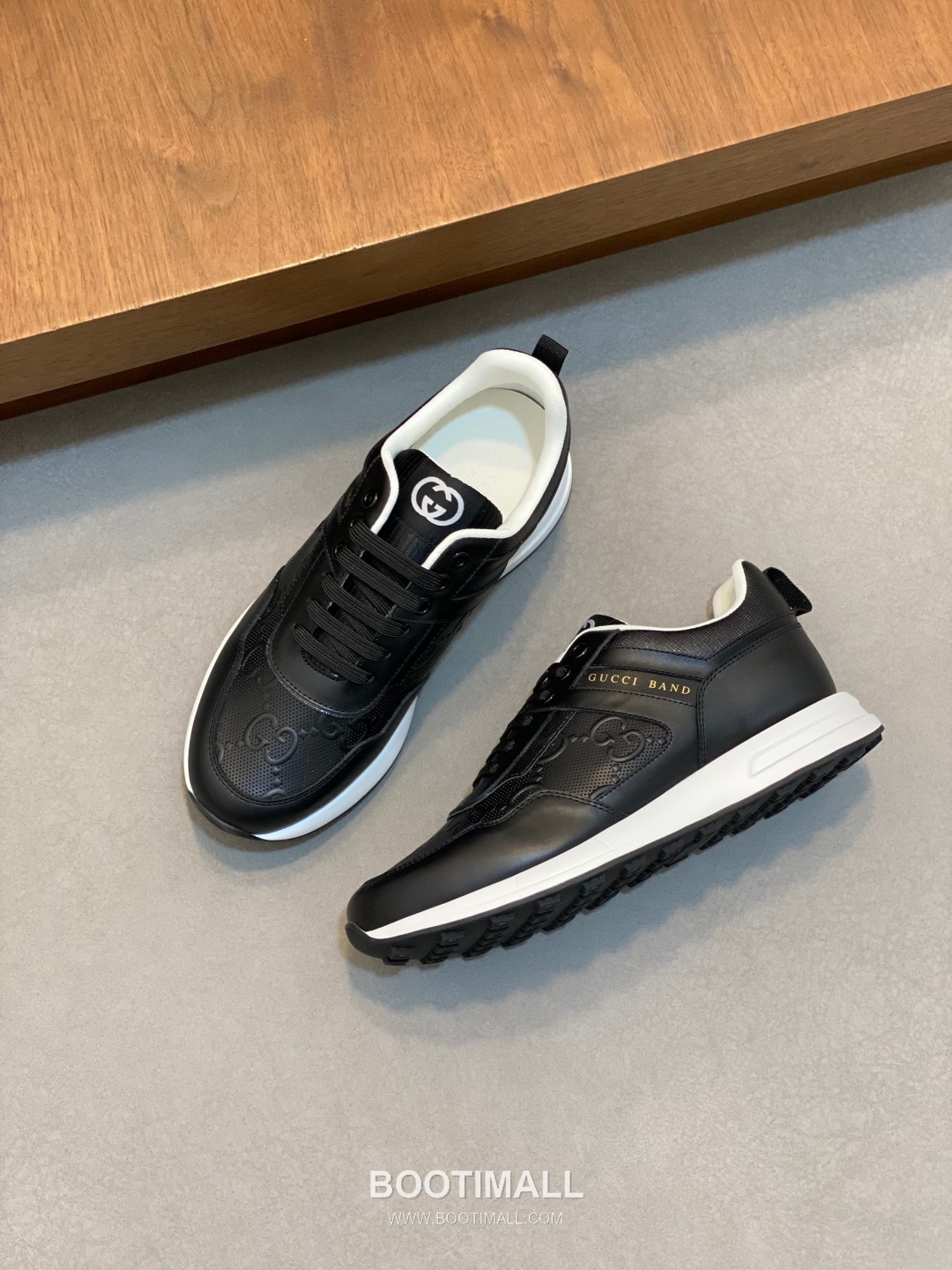 Gucci Signature Panel Low Sneaker Calfskin Fabric Brown Sneakers 구찌 시그니처 패널 로우 스니커즈 송아지가죽 패브릭 브라운 5